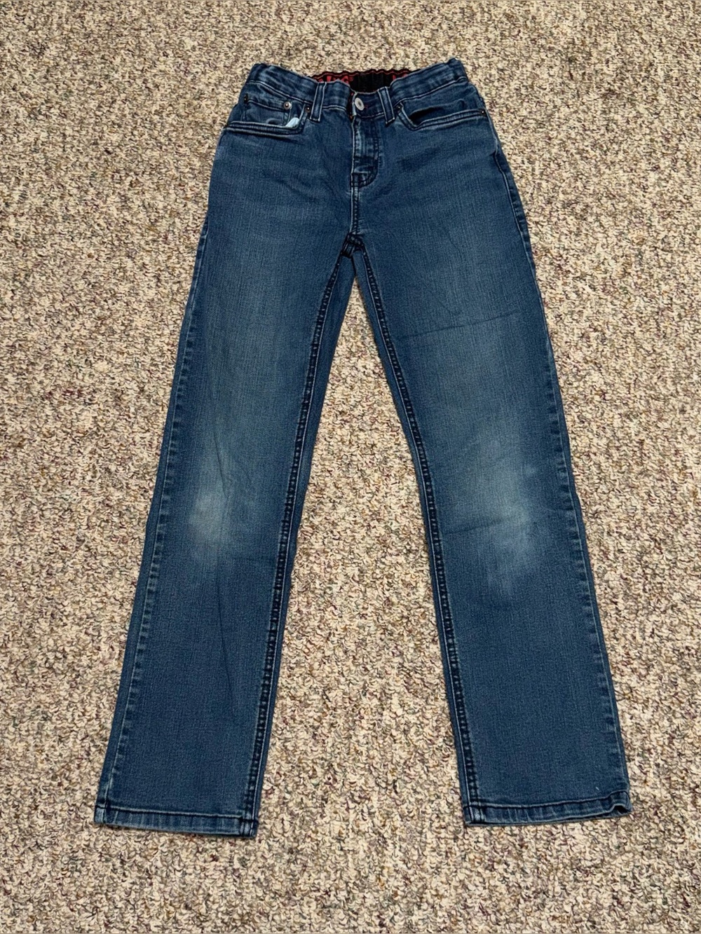 Boys size 14 straight relaxed jeans adjustable waist